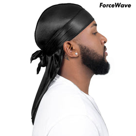 ForceWave long-tail durag with a 43-inch tail for secure wraps.