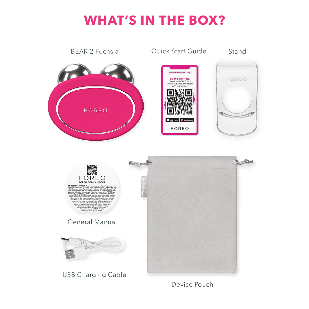 FOREO Bear 2 pairing with Supercharged Serum 2.0 for enhanced glow