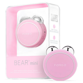 FOREO BEAR Mini face sculpting device highlighting compact design for targeted facial workouts.