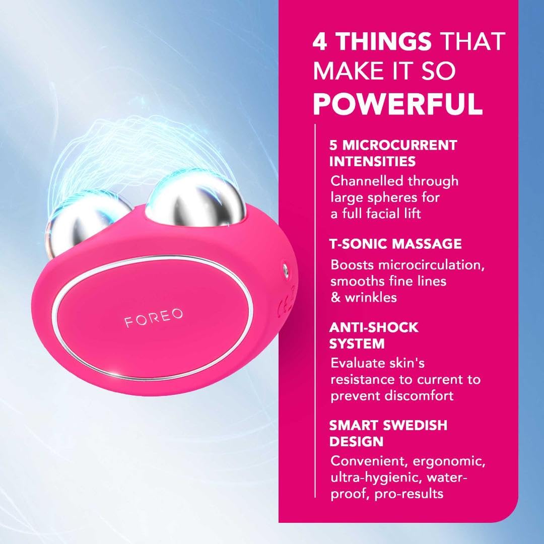 FOREO Bear T-Sonic pulsations close-up for muscle relaxation and absorption