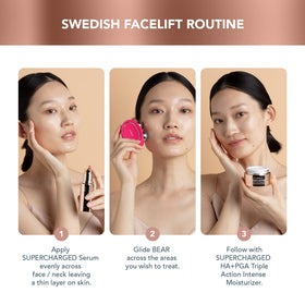 FOREO conductive serum 30ml bottle highlighting hydration and conductivity for sessions
