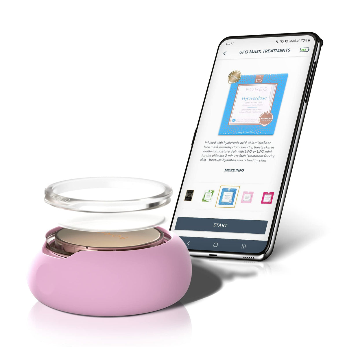 FOREO H2Overdose 2.0 Tencel fabric ensures smooth, mess-free application.