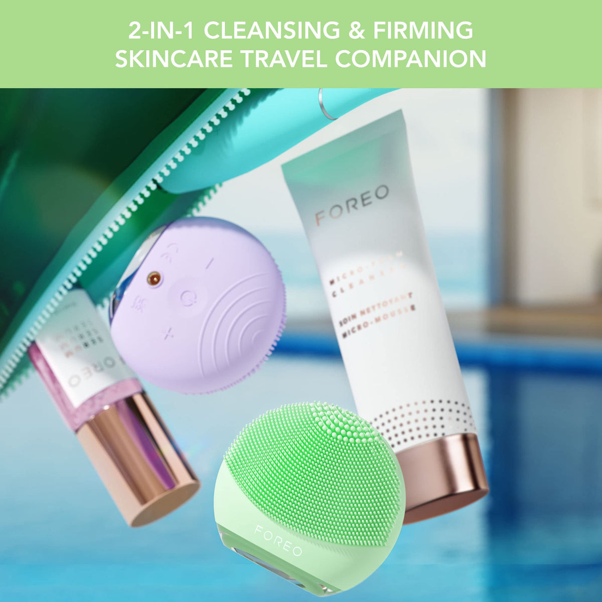 FOREO LUNA 4 go with eight pulsations for customizable cleansing.
