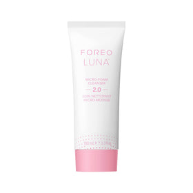 FOREO LUNA Micro-Foam Cleanser 2.0 bottle for travel-friendly daily use