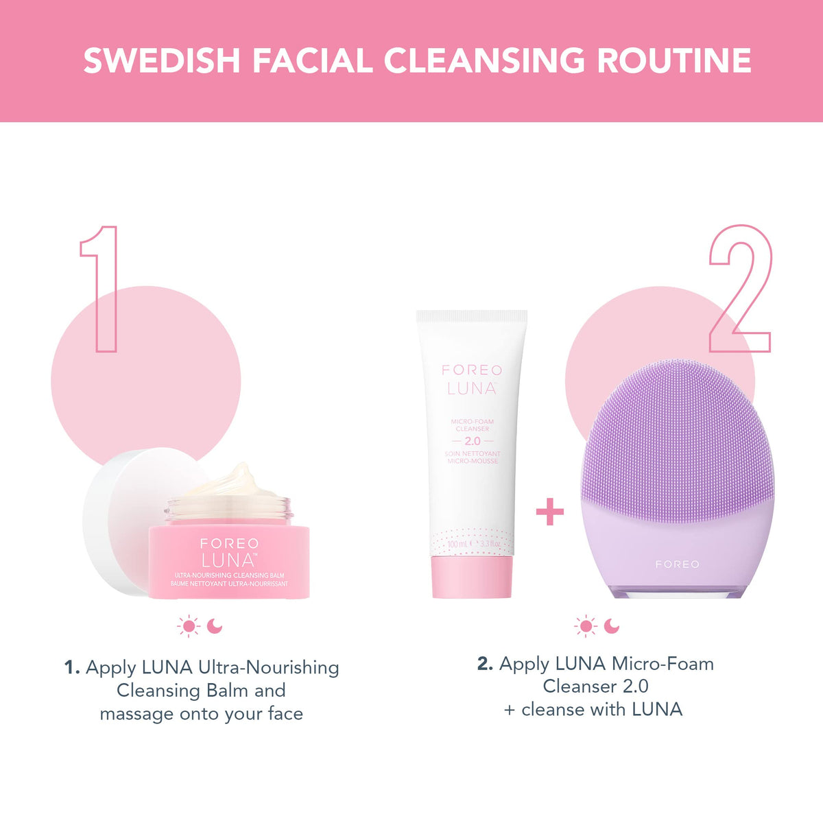 FOREO LUNA Micro-Foam Cleanser 2.0 dermatologist-tested vegan formula