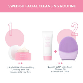 FOREO LUNA Micro-Foam Cleanser 2.0 dermatologist-tested vegan formula