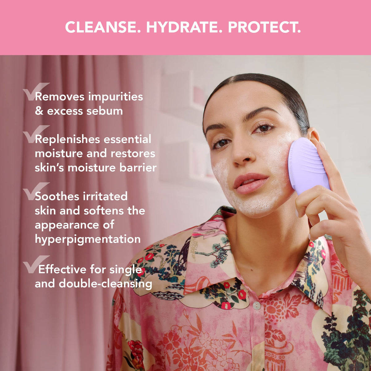 FOREO LUNA Micro-Foam Cleanser 2.0 foam-lather with gentle exfoliation