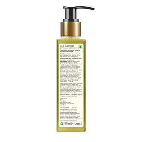 Forest Essentials bottle label closeup communicates product details.