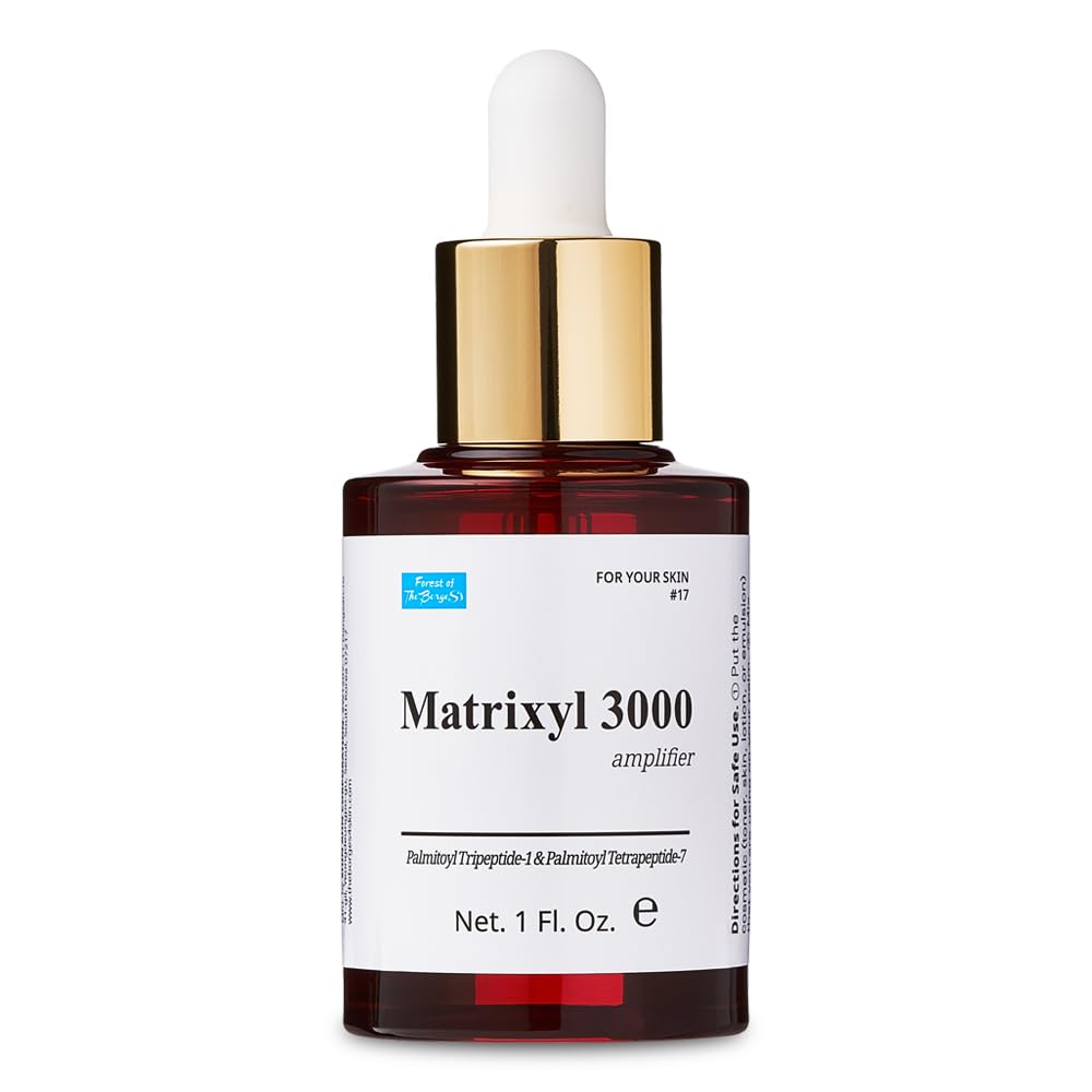 Forest of the Borges's Matrixyl 3000 Amplifier serum bottle front view for product showcase.