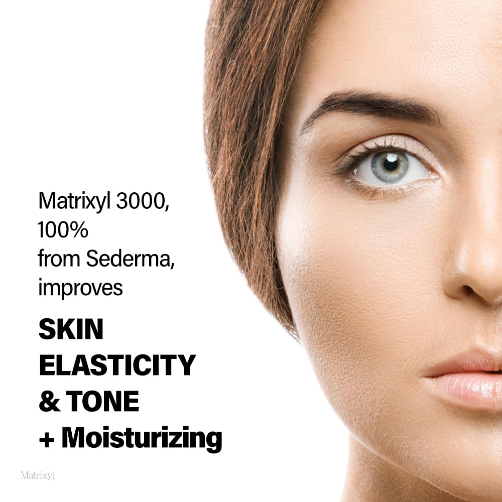 Close-up of Matrixyl 3000 Amplifier serum ingredients label.