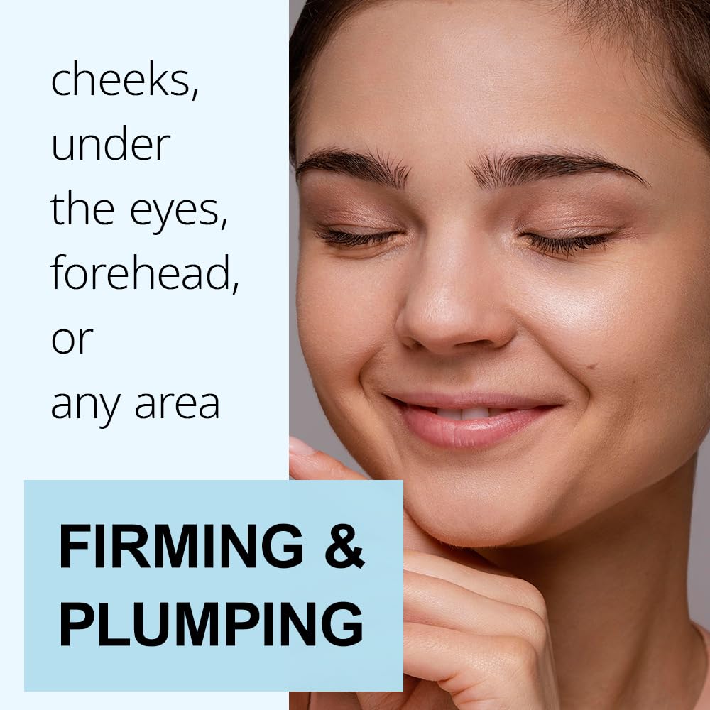 FOREST OF THE BORGES'S Volufiline Serum on the jawline for gentle contouring.