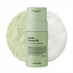 FORETDERM enzyme powder face wash foam demonstrates a gentle daily cleanse with airy foam
