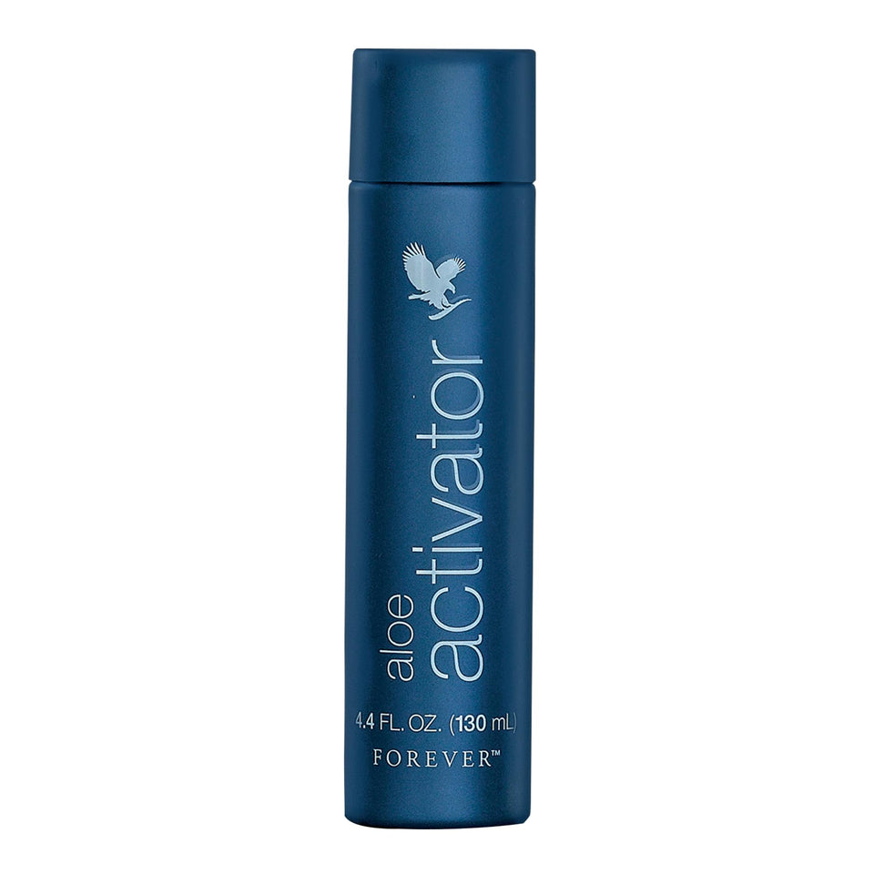 Forever Living Aloe Activator bottle close-up for hydration