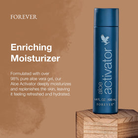 Aloe Activator gel texture close-up highlighting lightweight, soothing hydration