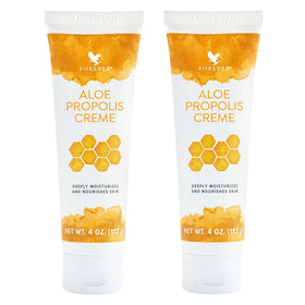 Forever Living Aloe Propolis Creme 2-pack box front showing packaging and value