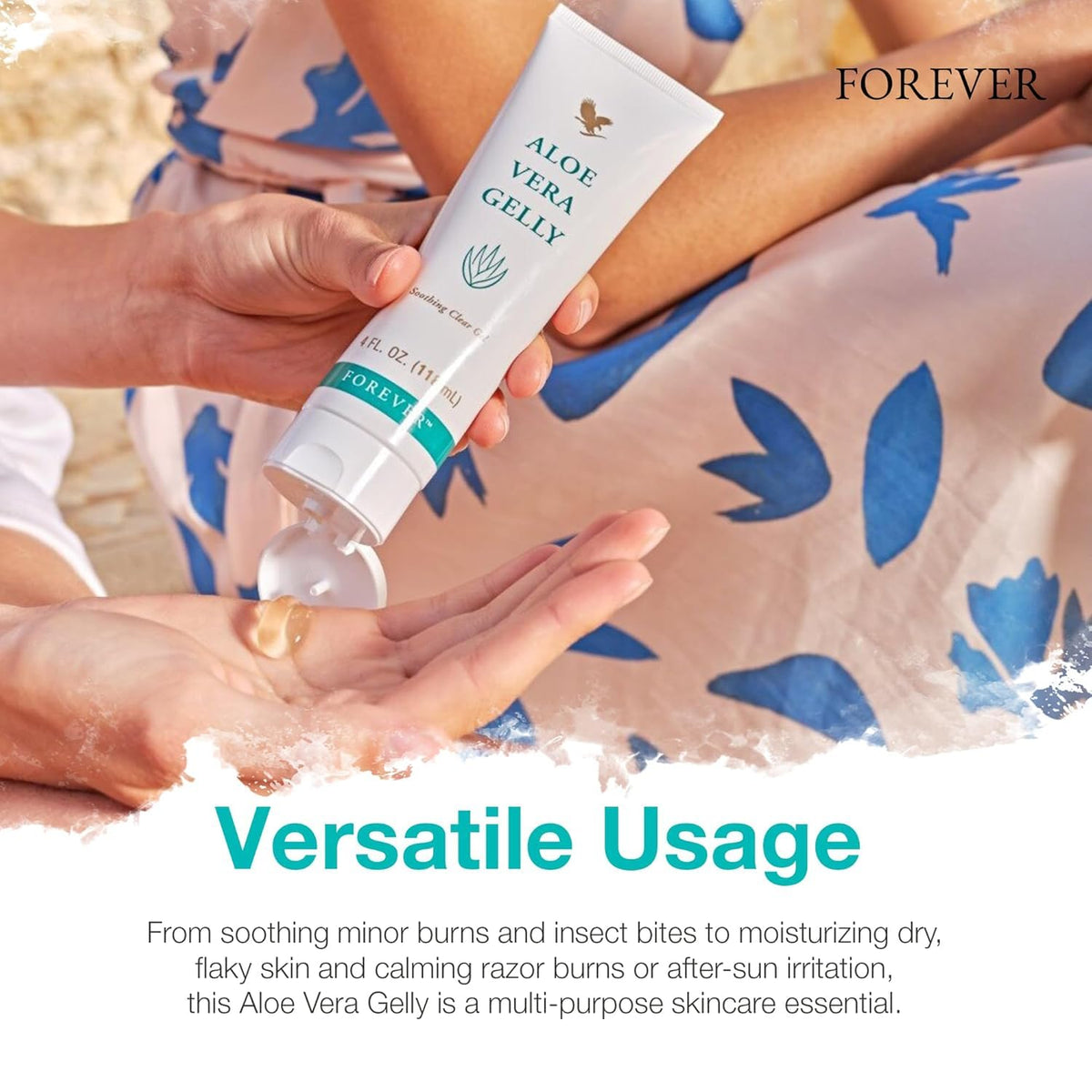 Forever Living Aloe Vera Gelly versatile use from sun exposure to minor burns.