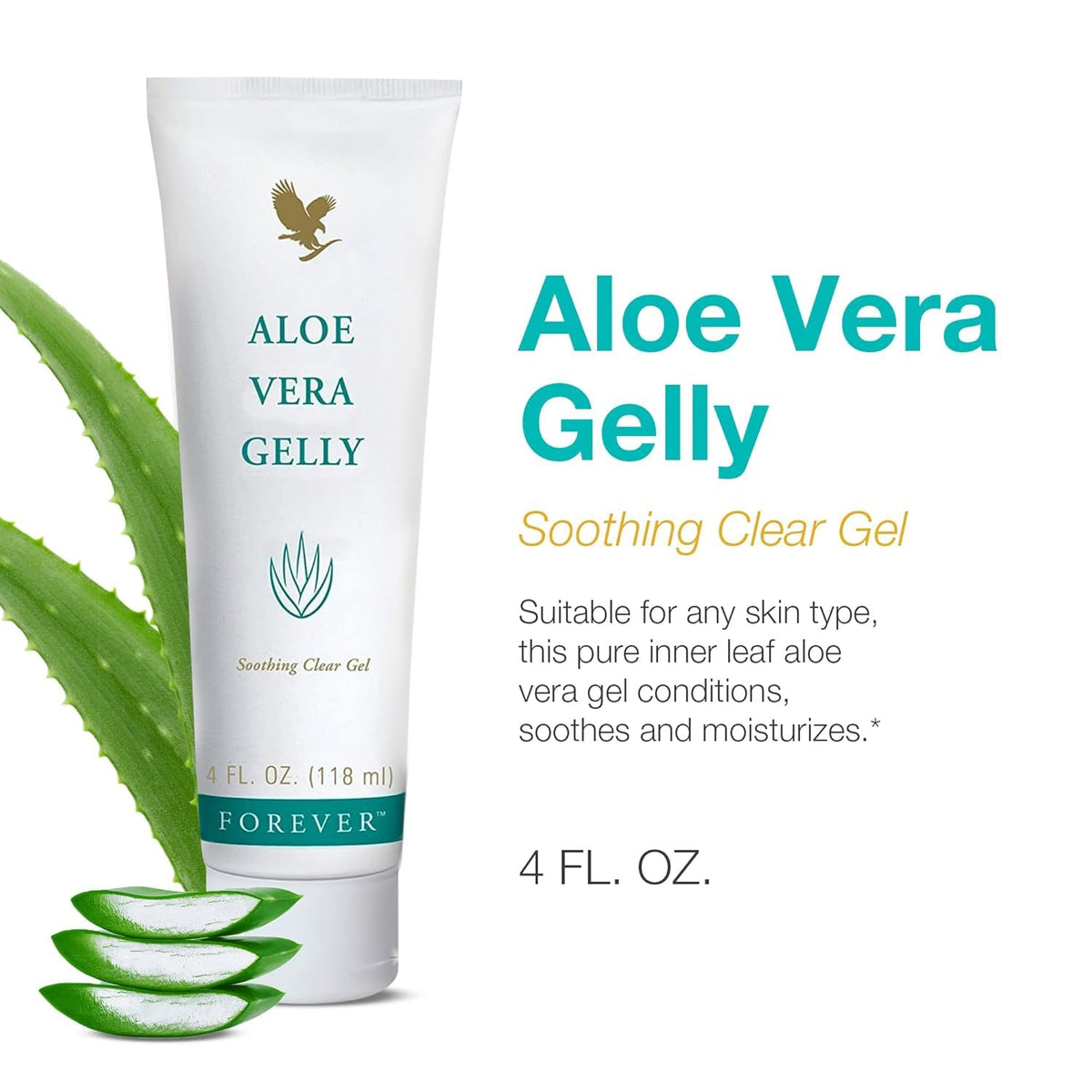 Forever Living Aloe Vera Gelly soothing application for dry or irritated skin.
