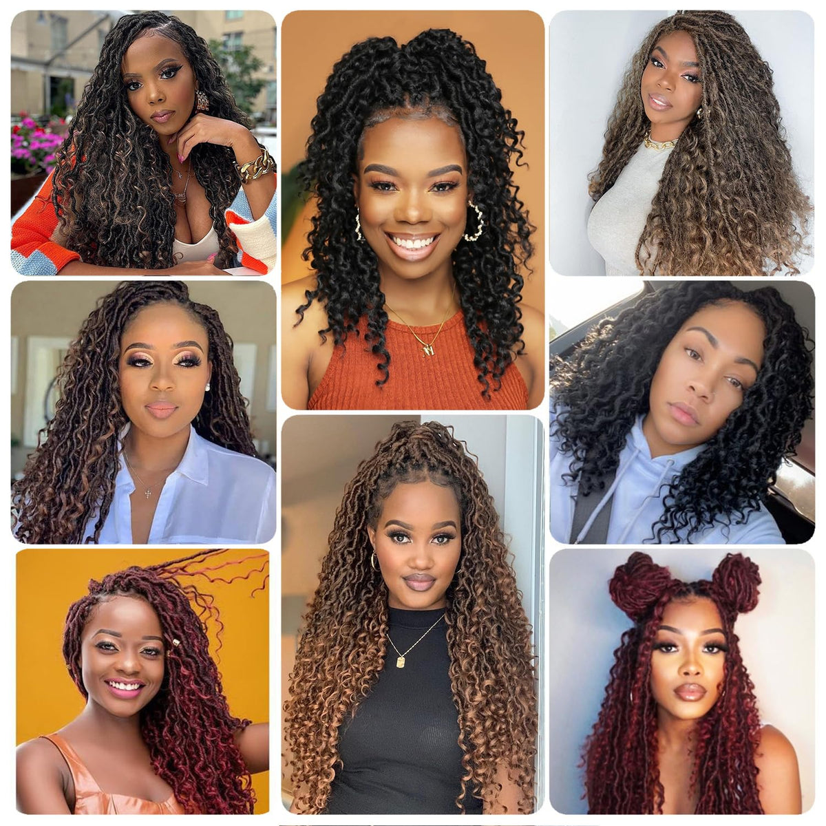 Forevery Goddess Locs included crochet needle and hair rings for setup