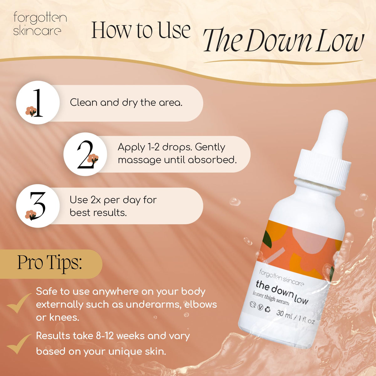Forgotten Skincare Body Oil Serum fragrance-free vegan formula suitable for sensitive skin