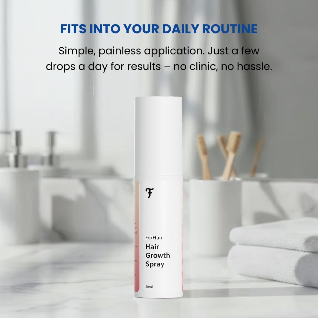 ForHair by Forchics quick-absorption-spray-demo demonstrates fast drying