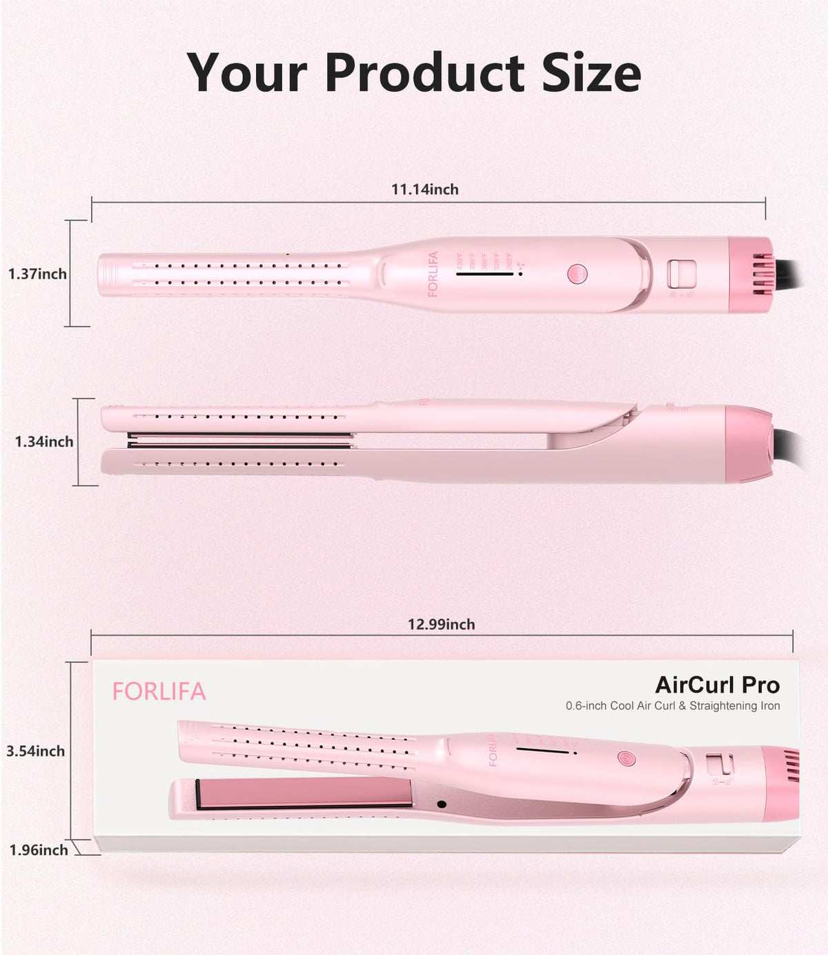 FORLIFA compact lightweight design ideal for travel and daily use