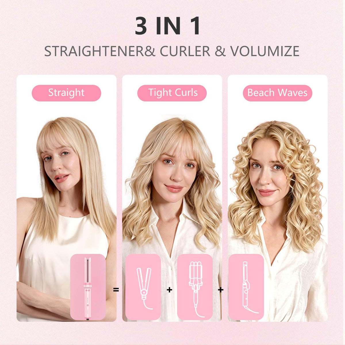FORLIFA cool air technology cools hair to set styles without heat.