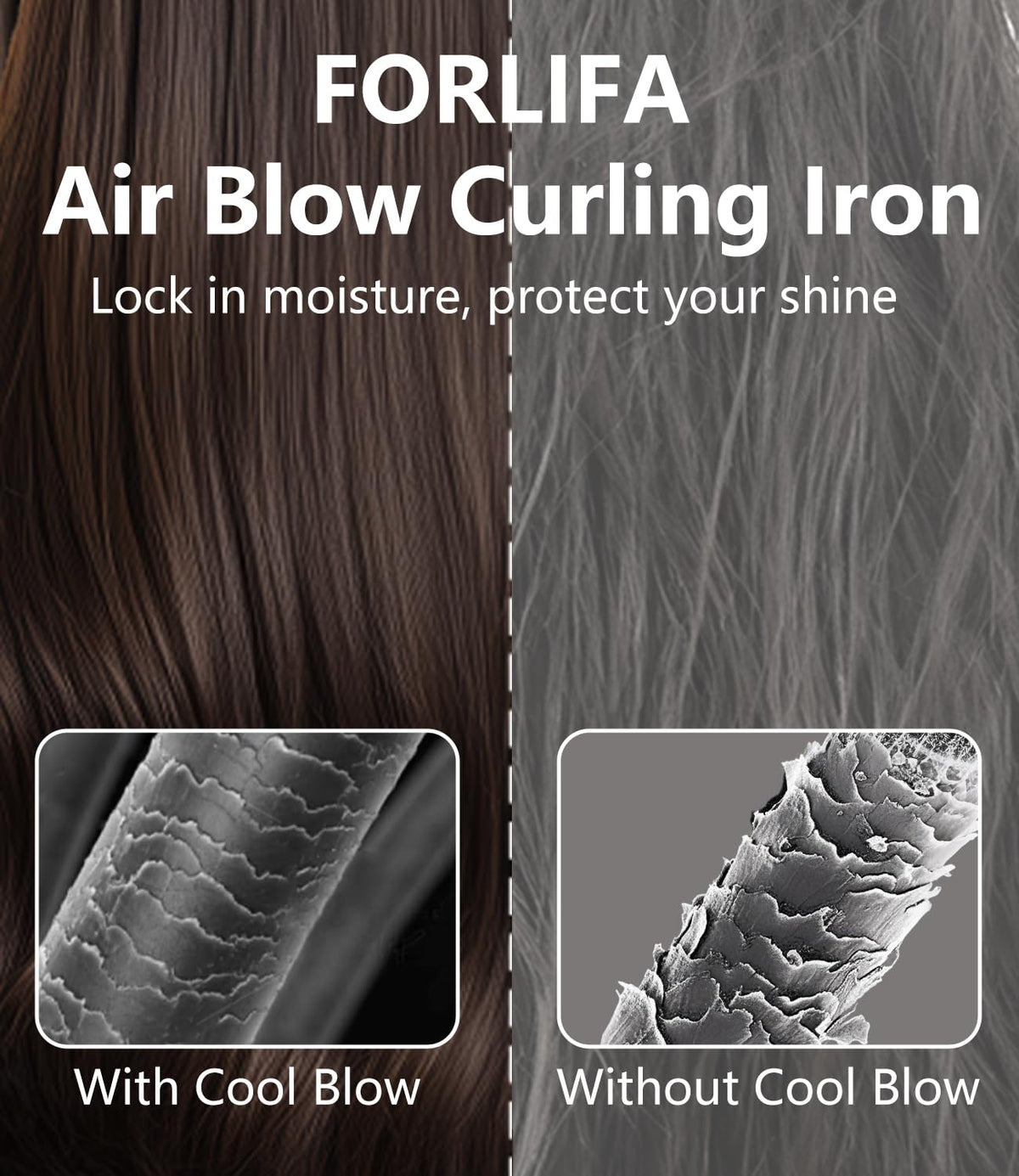 FORLIFA offers five temperature settings for all hair types