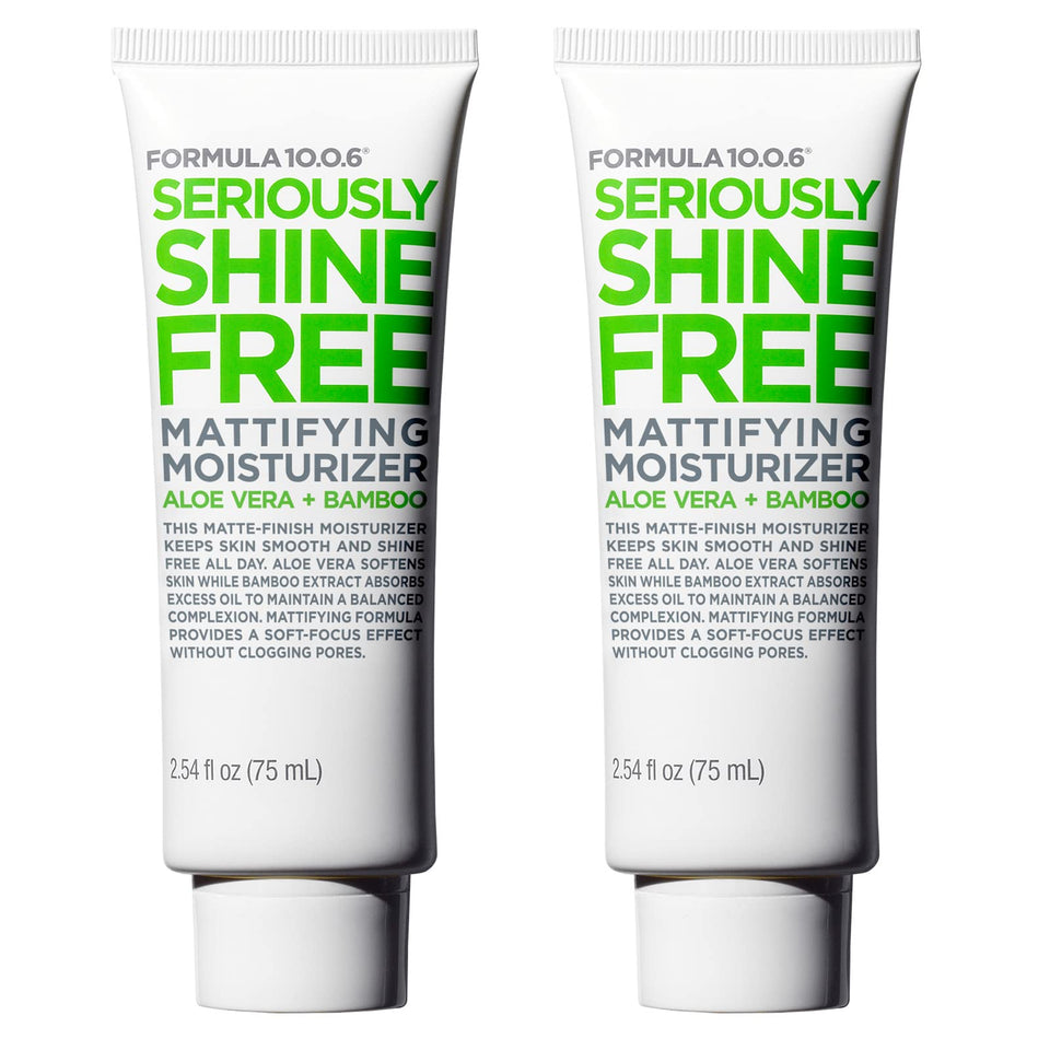 FORMULA 10.0.6 Seriously Shine Free matte moisturizer front view for daily oil control and shine reduction.