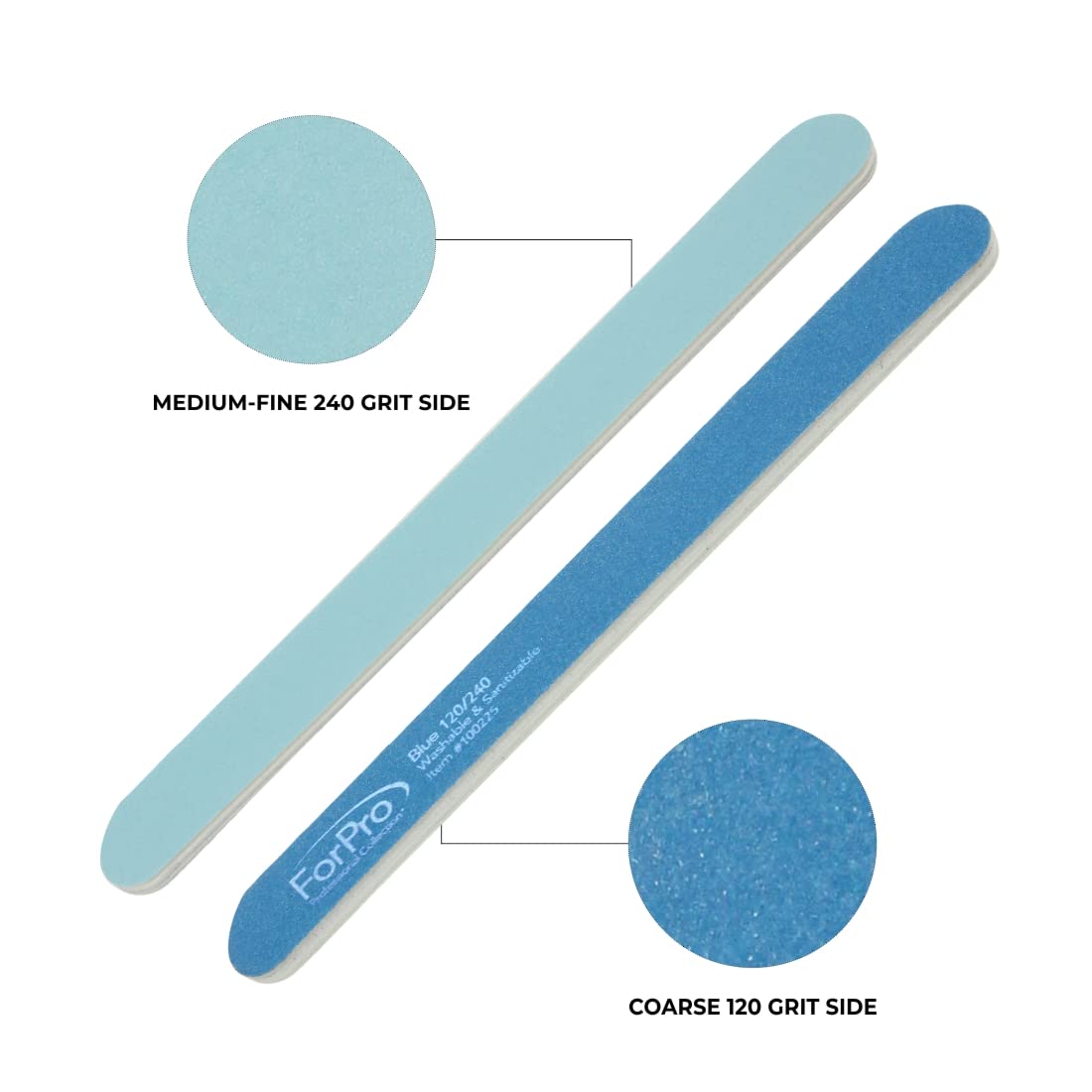 ForPro blue foam board comes in a 50-count salon-grade pack.