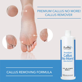 ForPro Callus No More is applied to feet for gentle effectiveness.