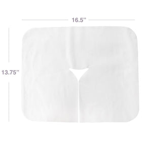 ForPro disposable 100-count headrest covers ensure quick cleanups between guests