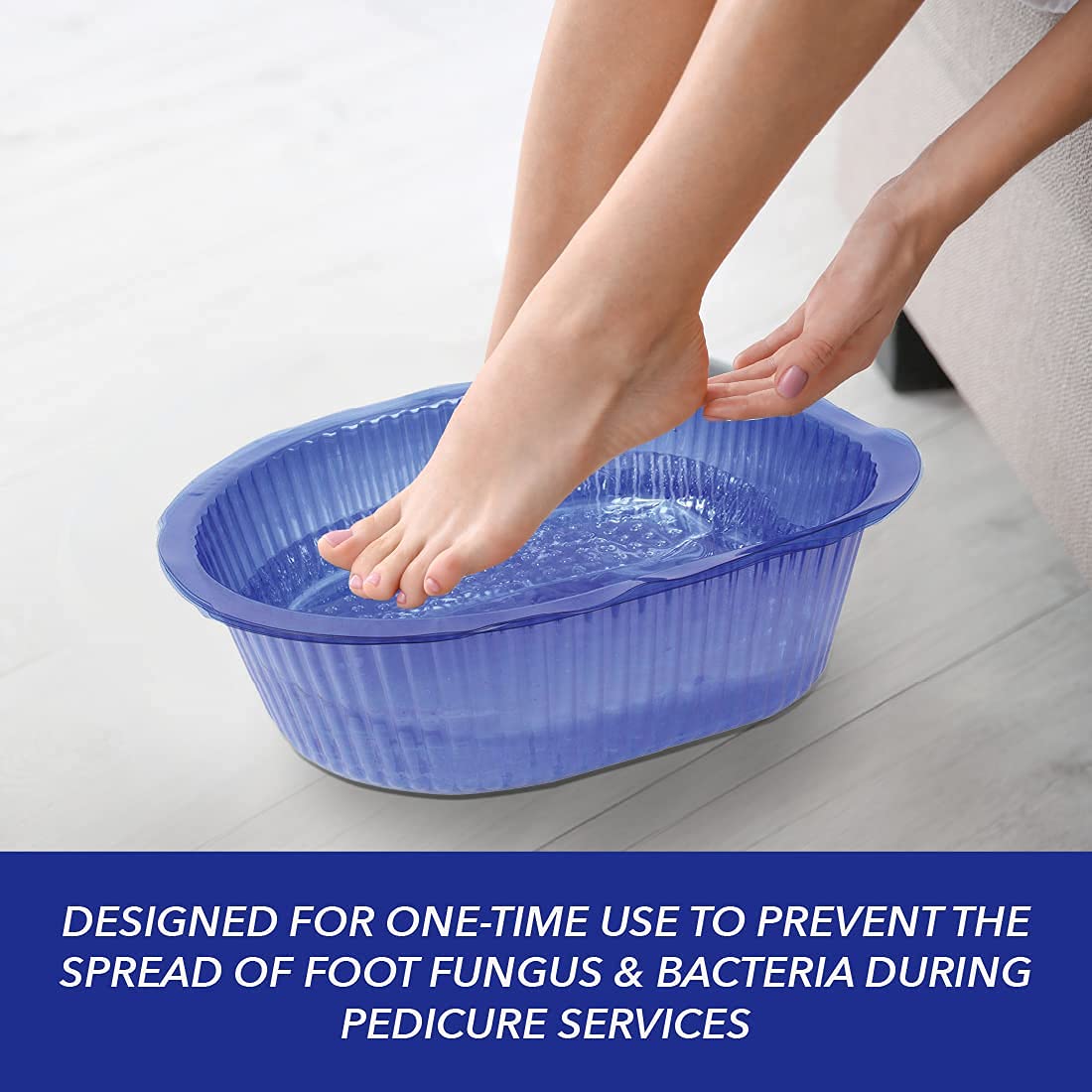 Disposable ForPro pedicure liners ready for quick hygienic changes