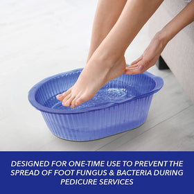 Disposable ForPro pedicure liners ready for quick hygienic changes