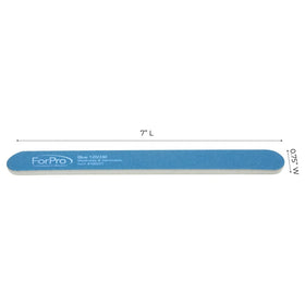 ForPro double-sided file, washable and safe for natural or acrylic nails.