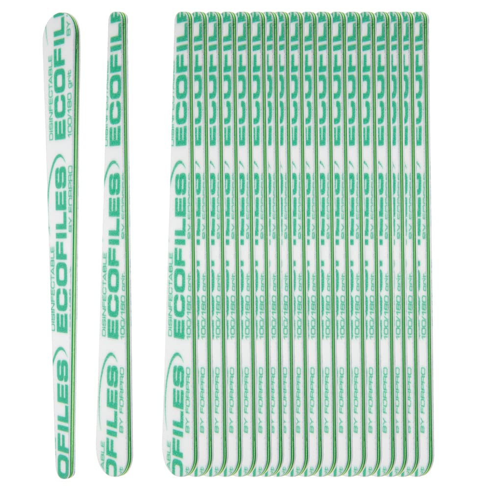 ForPro ECOFILES 100-grit side for quick shaping and edge refinement.