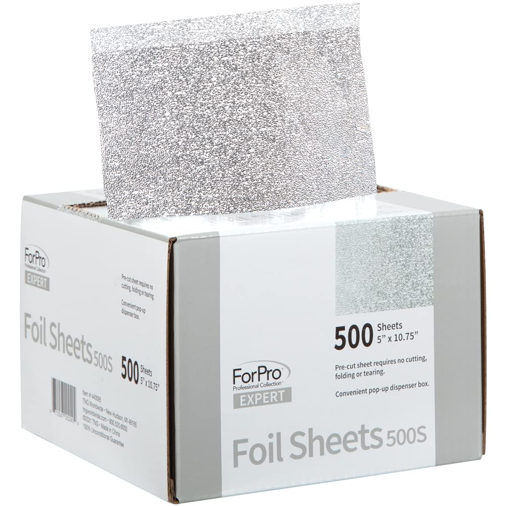 ForPro hair color foil application helps prevent slippage during processing.