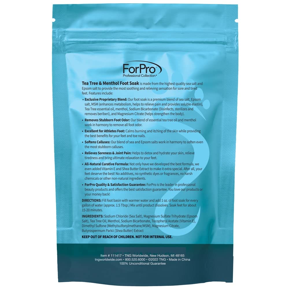 ForPro MSM vitamin E Shea foot soak bottle nourishing skin