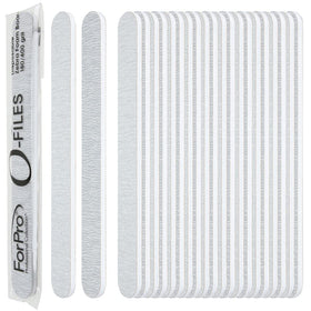 ForPro O-Files zebra front view with double-sided grit for versatile filing.