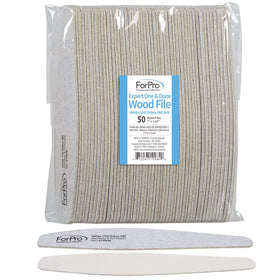 ForPro Expert One & Done White 150-grit wood file for fast, precise nail shaping.