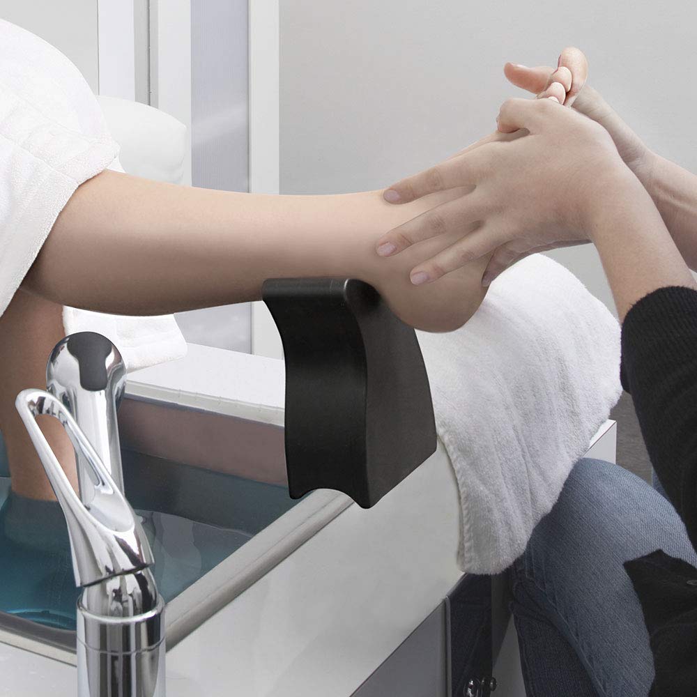 ForPro Pedi Foot & Leg Rest dimensions photo demonstrates compact fit.