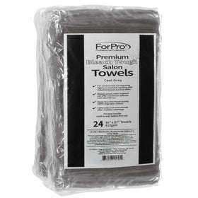 ForPro Bleach-Tough towel folded to highlight dense weave and professional finish.