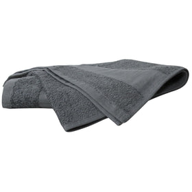 ForPro towel on rack with hemmed edges to emphasize durability and edge quality.