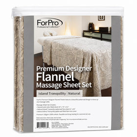 ForPro premium designer flannel face rest cover Island Tranquility keeps faces clean and comfortable