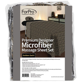 ForPro Premium Designer Massage Sheets face-rest cover keeps cushions clean and comfortable.