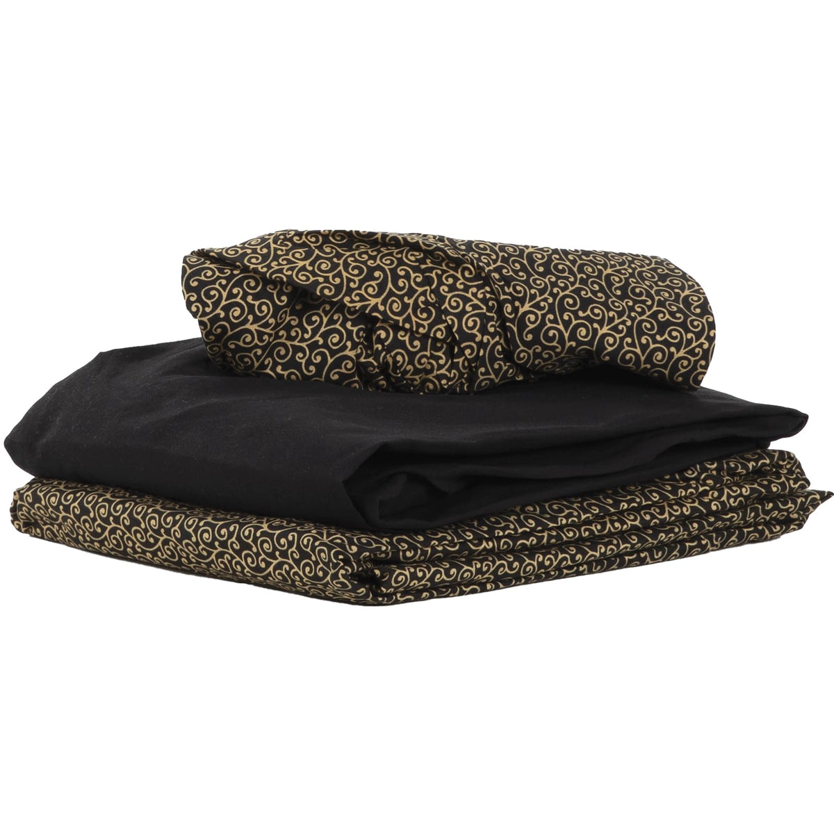 ForPro Premium Designer Massage Sheets Golden Swirl flat sheet offers elegant cover and easy laundering.