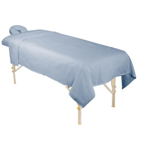 ForPro Premium Flannel massage fitted sheet, secure elastic for a snug, professional fit.