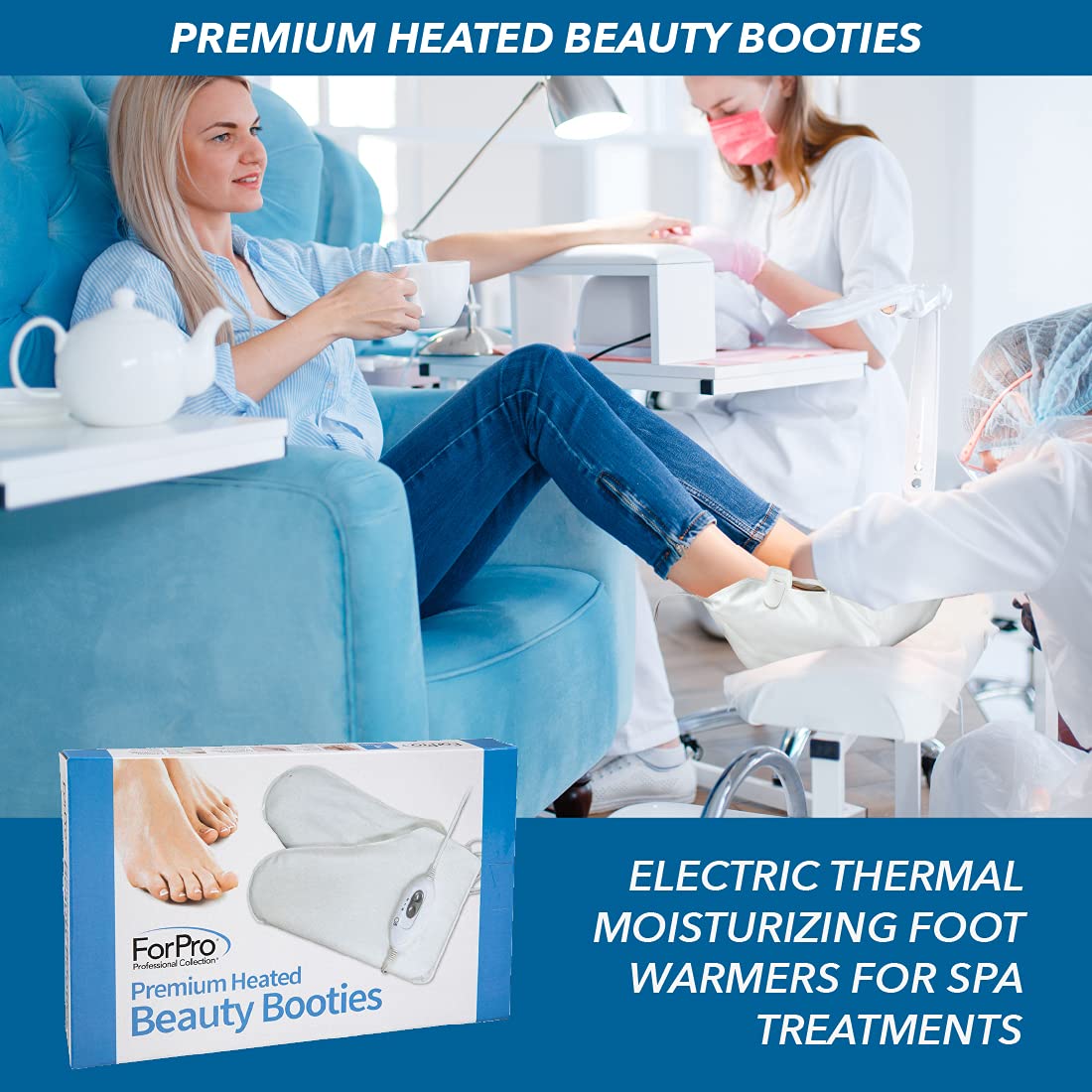 ForPro Premium Heated Booties designed for paraffin dips
