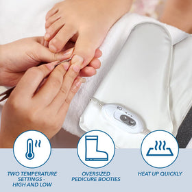 ForPro Premium Heated Booties provide therapeutic warmth during spa services