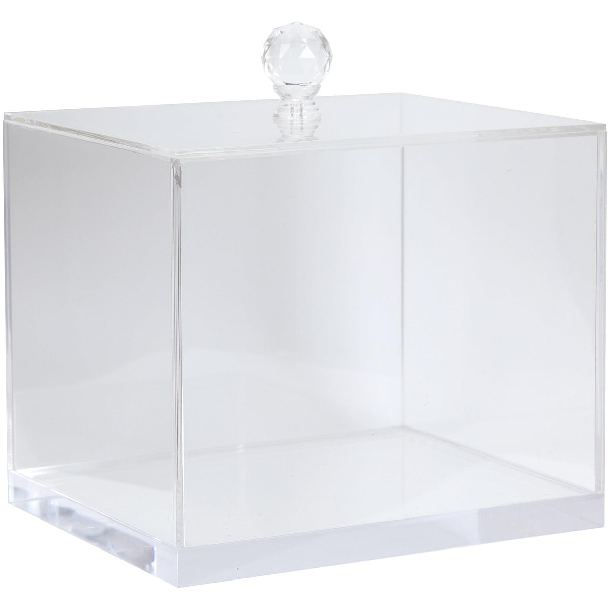 ForPro Premium Pure & Simple XL acrylic holder with diamond knob keeps towels orderly.