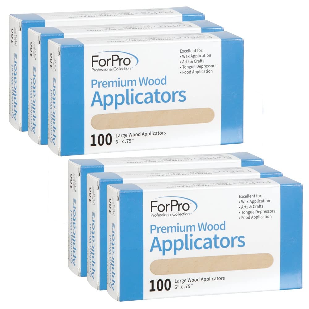 ForPro Premium wood applicators showing large 6 inch length for fast waxing